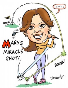 Custom Digital Caricature for Long Island Corporate Executive