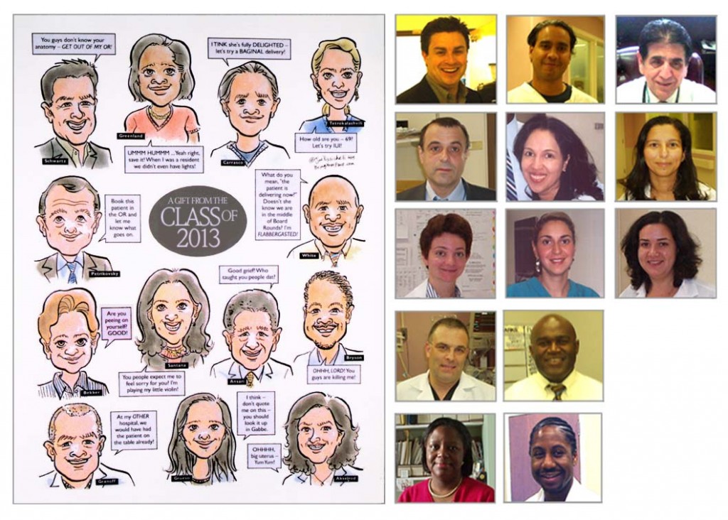 Long Island Office Custom Gift Caricature from Photos Long Island Office Custom Gift Caricature from Photos